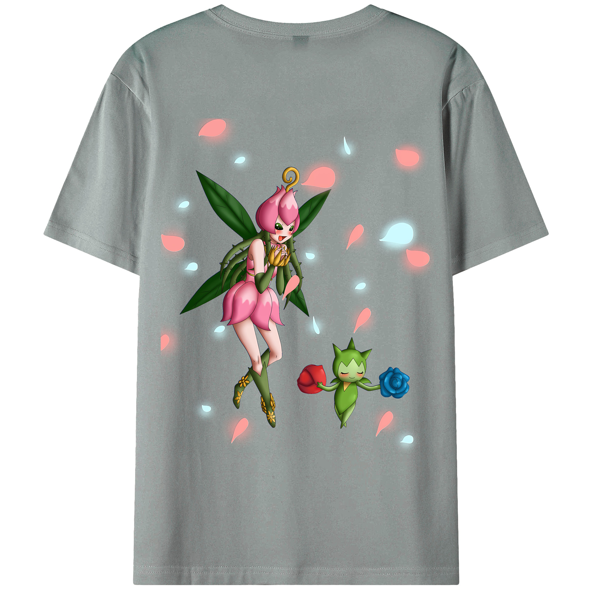 （画像用） Digimon デジタルモンスター/デジモン 綿100％ メンズ半袖Tシャツ（バックプリント） 通気性
